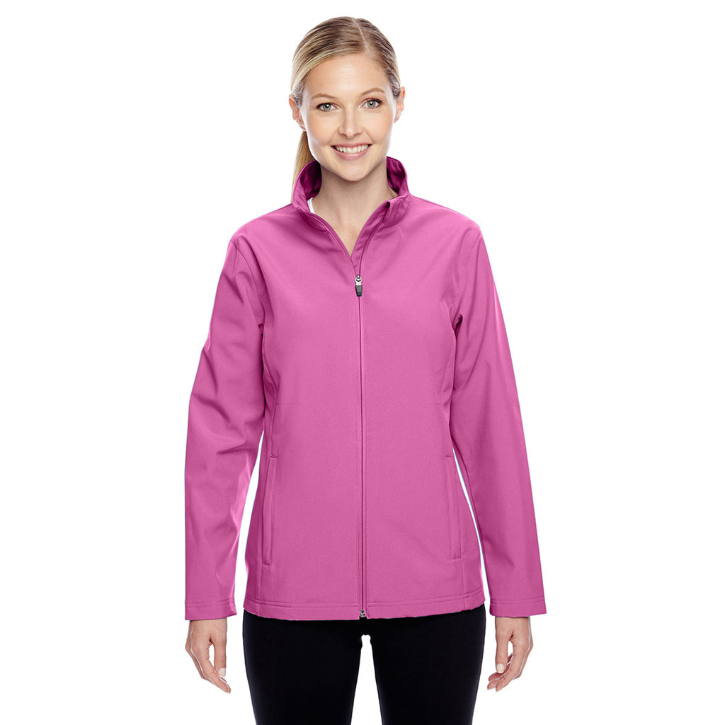 Team 365 Women's Sport Charity Pink Leader Soft Shell Jacket