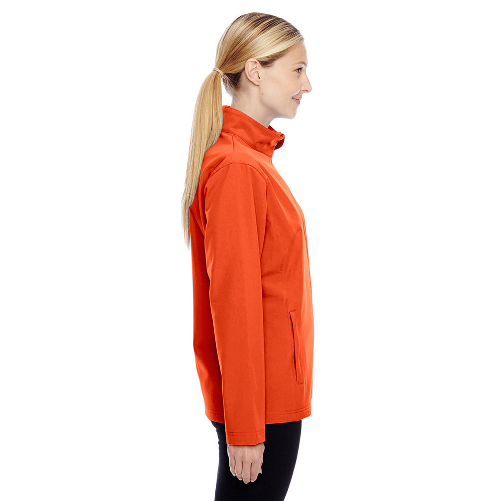 Team 365 Women's Sport Orange Leader Soft Shell Jacket