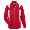 Team 365 Men's Sport Red/Sport Silver Icon Colorblock Soft Shell Jacket