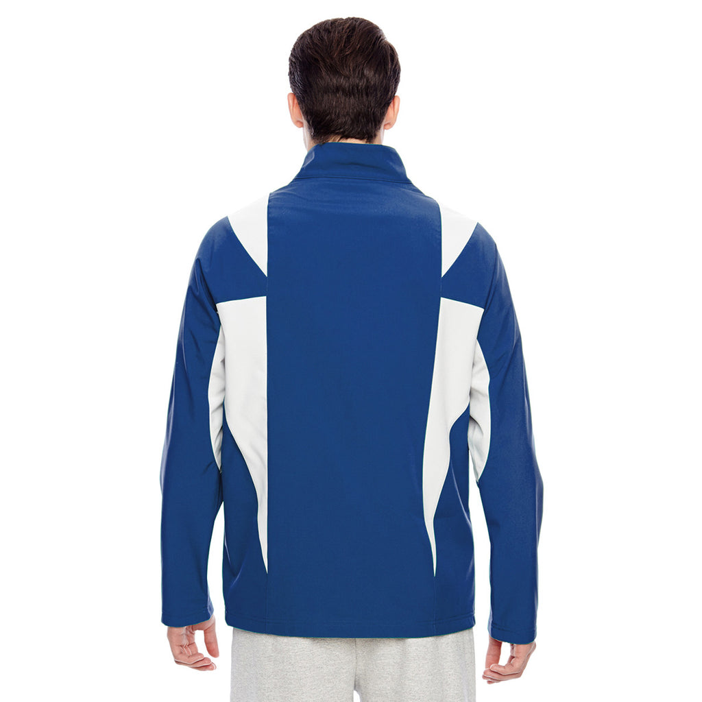 Team 365 Men's Sport Royal/Sport Silver Icon Colorblock Soft Shell Jacket