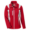 Team 365 Women's Sport Red/Sport Silver Icon Colorblock Soft Shell Jacket