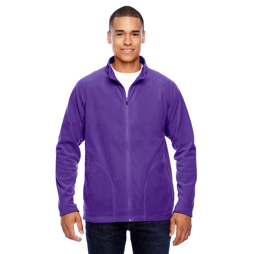 Team 365 Men's Sport Purple Campus Microfleece Jacket