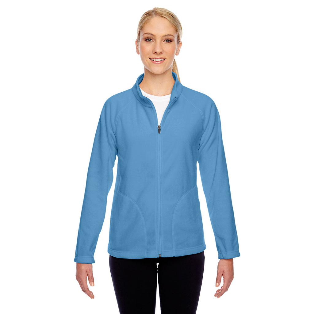 Team 365 Women's Sport Light Blue Campus Microfleece Jacket