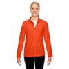 Team 365 Women's Sport Orange Campus Microfleece Jacket