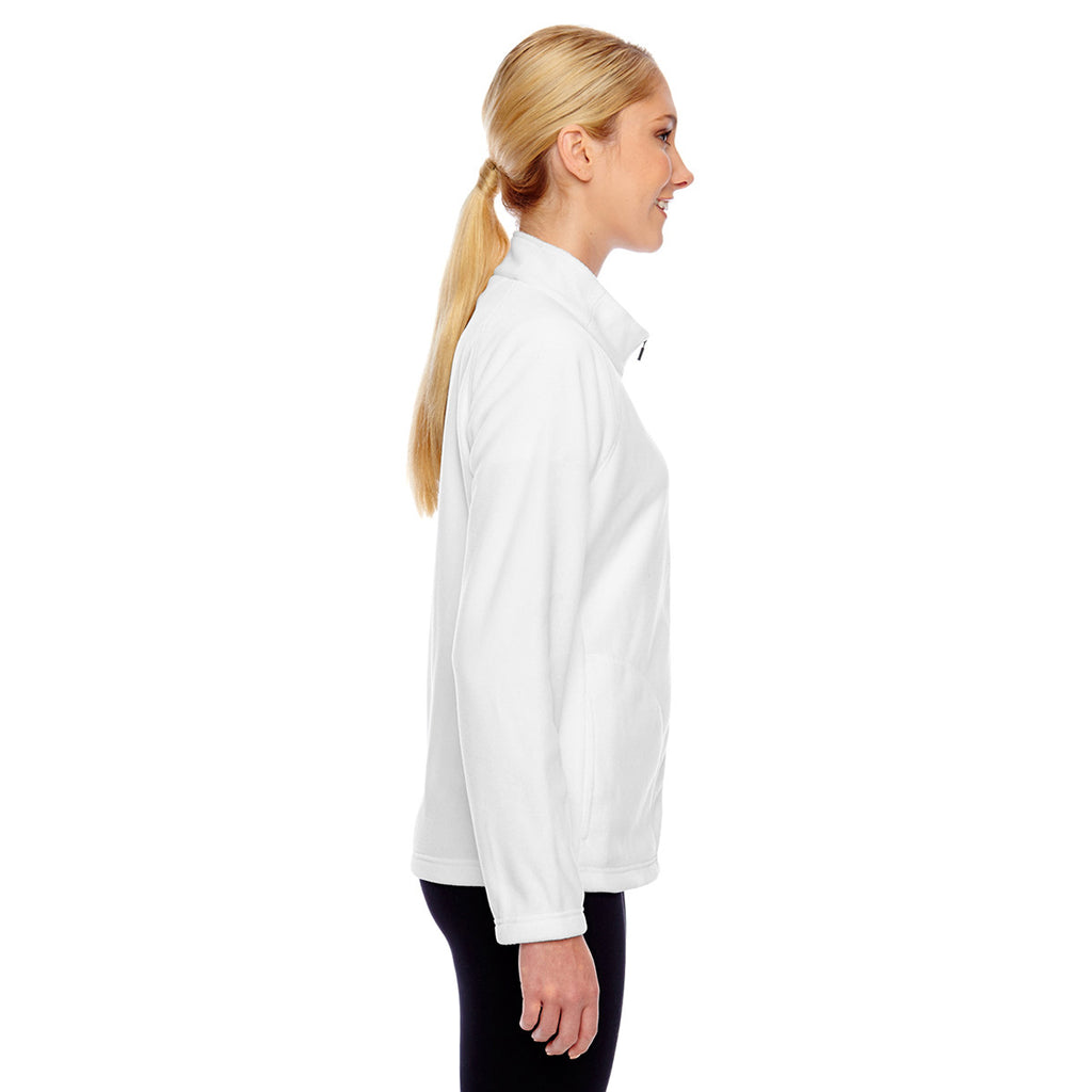 Team 365 Women's White Campus Microfleece Jacket