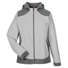 Team 365 Women's Sport Graphite/Sport Silver Rally Colorblock Microfleece Jacket