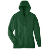 Team 365 Men's Sport Dark Green Zone HydroSport Heavyweight Full-Zip Hooded Sweatshirt