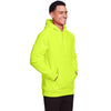 Team 365 Unisex Safety Yellow Zone HydroSport Heavyweight Pullover Hooded Sweatshirt