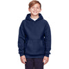 Team 365 Youth Sport Dark Navy Zone HydroSport Heavyweight Pullover Hooded Sweatshirt