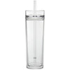 Gold Bond Inc Clear 16 oz Tube Tumbler with Straw