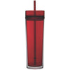 Gold Bond Inc Red 16 oz Tube Tumbler with Straw