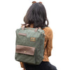 Origaudio Muted Green Turlee 2-in-1 Backpack and Tote