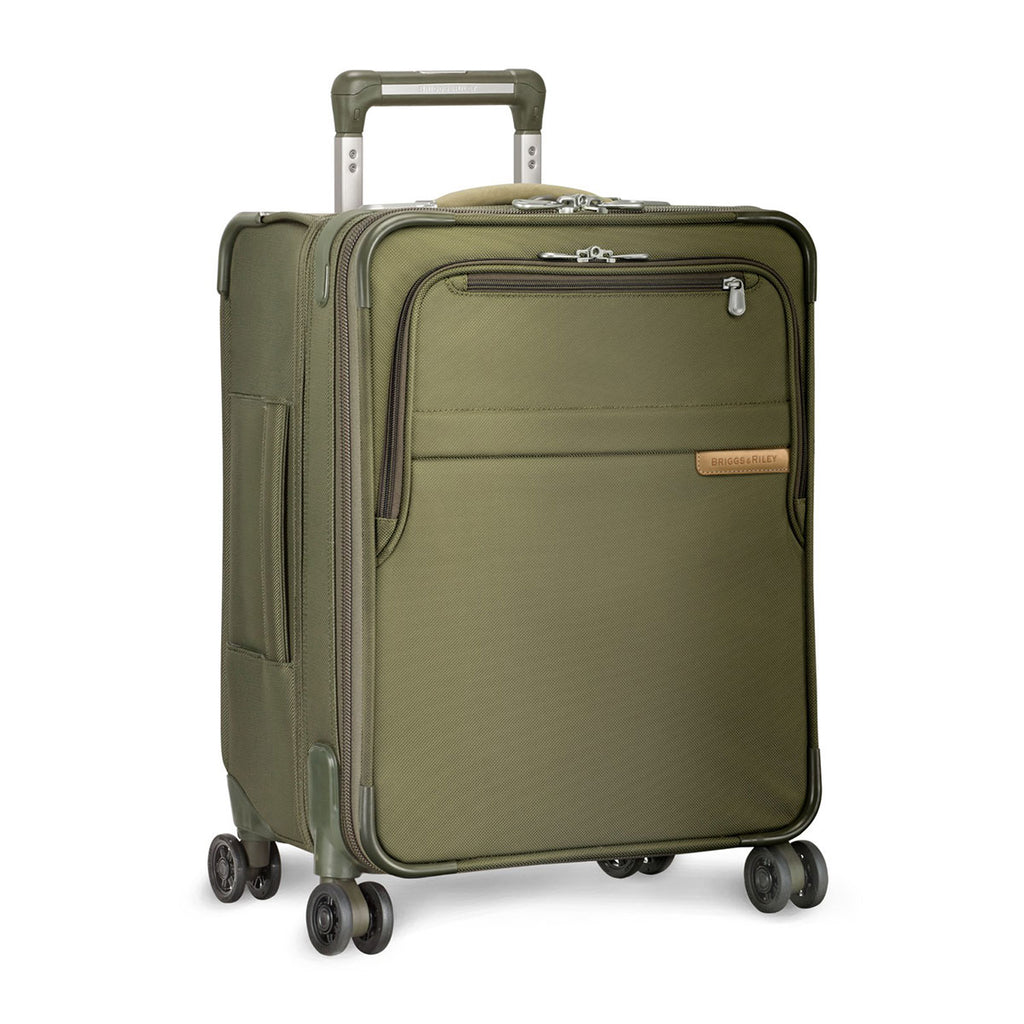 Briggs & Riley Olive Baseline International Carry-On Expandable Wide-Body Spinner