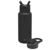 Simple Modern Midnight Black Summit Water Bottle with Straw Lid and Chug Lid - 32oz
