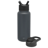 Simple Modern Graphite Summit Water Bottle with Straw Lid and Chug Lid - 32oz