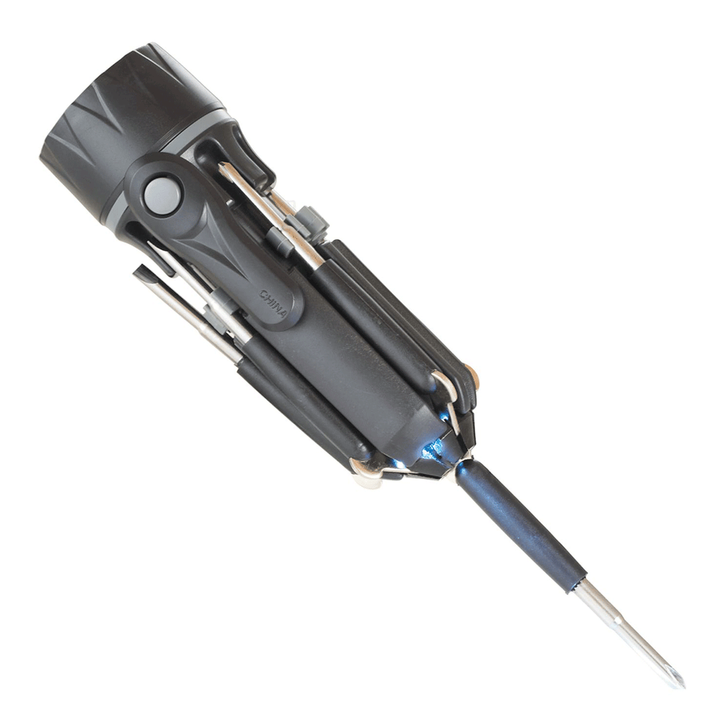 Leed's Black Spidey 8-In-1 Screwdriver Flashlight