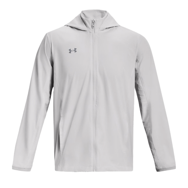 Under Armour Men's Halo Gray Squad 3.0 Warm-Up Full Zip Jacket