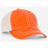 Pacific Headwear Orange/Ivory Vintage Adjustable Trucker Mesh Cap