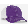 Pacific Headwear Purple/White Vintage Adjustable Trucker Mesh Cap