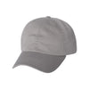 Valucap Grey Unstructured Washed Chino Twill Cap
