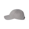 Valucap Grey Unstructured Washed Chino Twill Cap