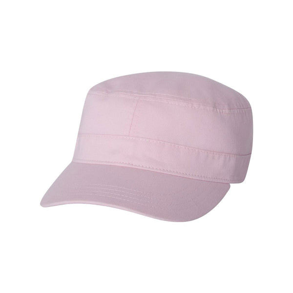 Valucap Adult Bio-Washed Classic Dad Hat - VC300A Adjustable Cap In Light Pink - View #6