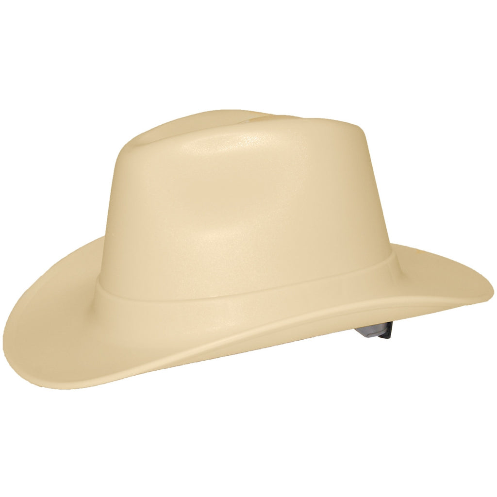 OccuNomix Tan Cowboy Style Hard Hat (Ratchet Suspension)