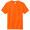 Volunteer Knitwear Unisex Safety Orange All-American Pocket Tee
