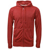 BAW Men's Vintage Red Burn-Out Full Zip Jacket