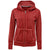 BAW Women's Vintage Red Burn-Out Full Zip Jacket