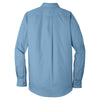 Port Authority Men's Carolina Blue Long Sleeve Carefree Poplin Shirt