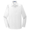 Port Authority Men's White Slim Fit Carefree Poplin Shirt
