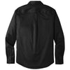 Port Authority Men's Deep Black Long Sleeve SuperPro React Twill Shirt