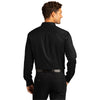 Port Authority Men's Deep Black Long Sleeve SuperPro React Twill Shirt