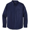 Port Authority Men's True Navy Long Sleeve SuperPro React Twill Shirt