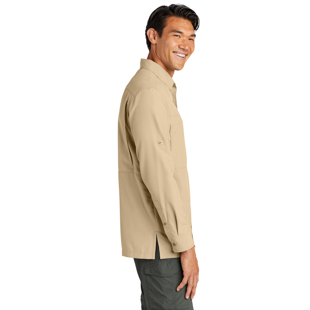 Port Authority Men's Oat Long Sleeve UV Daybreak Shirt
