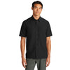 Port Authority Men's Deep Black Short Sleeve UV Daybreak Shirt