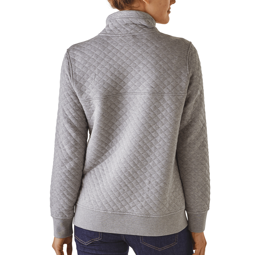 Patagonia Women's Drifter Grey Cotton Quilt Snap-T Pullover