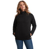 Marine Layer Women's Black Heather Corbet Quilted Pullover