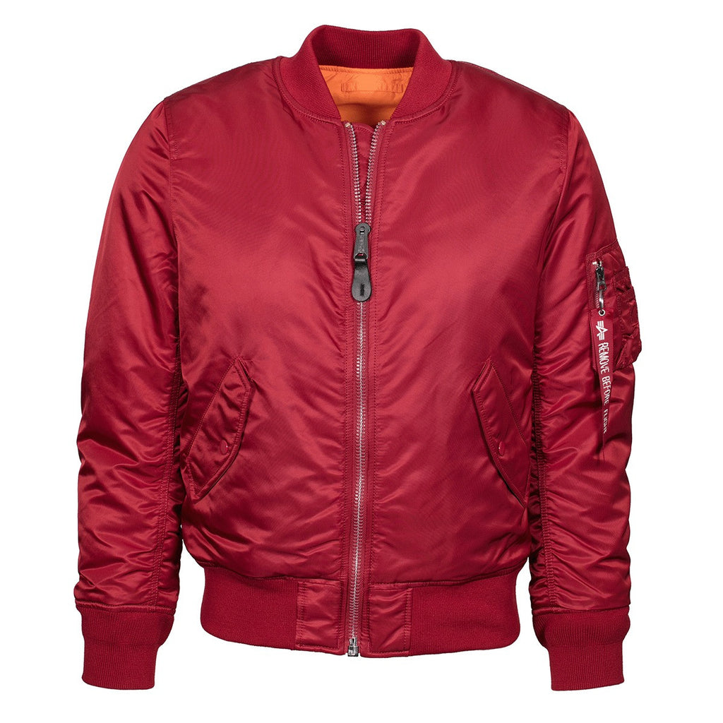 MA-1 Flight Industries Red Jacket Women\'s Alpha Commander