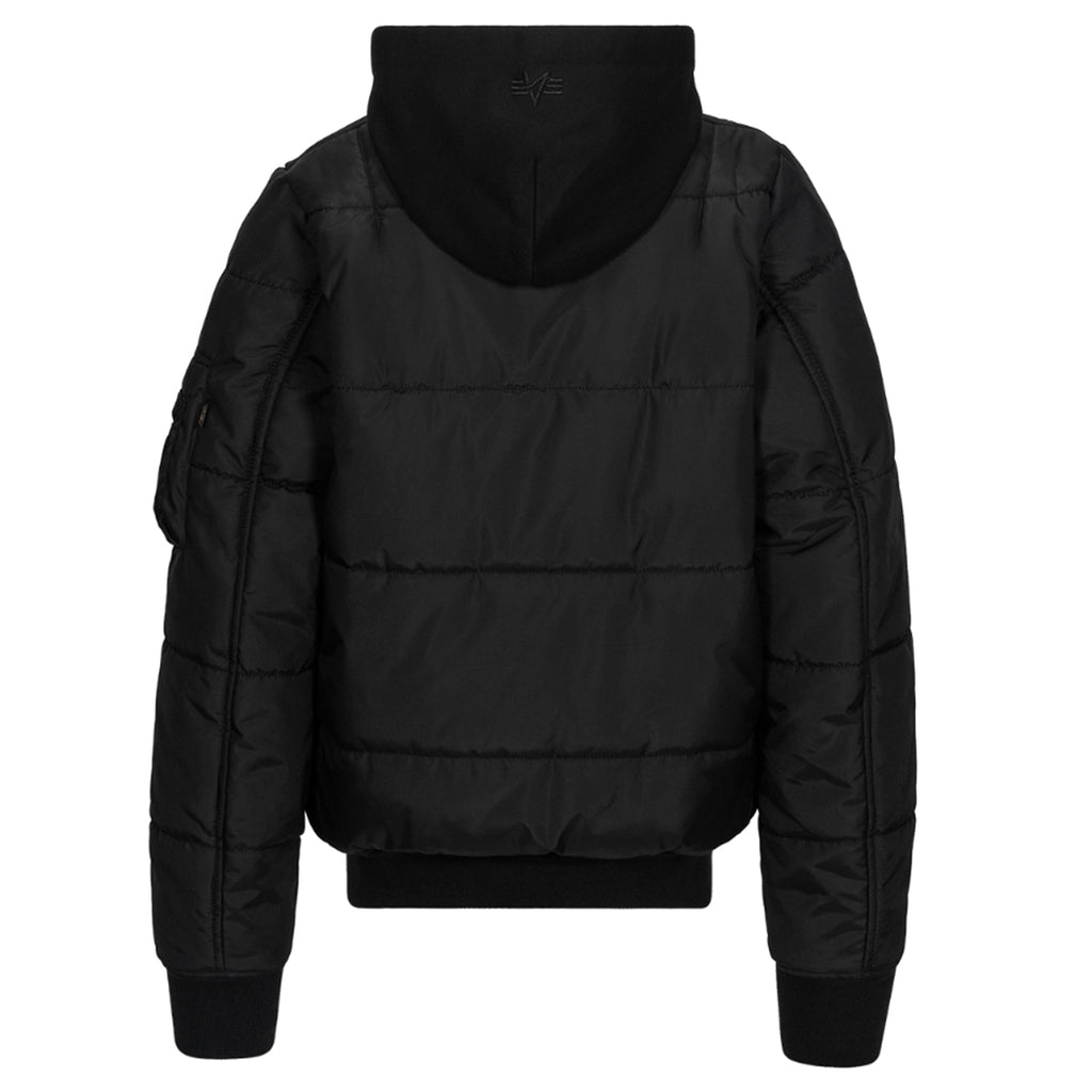 Alpha Industries Women's Black MA-1 Natus Quilted Flight Jacket
