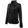 Greg Norman Women's Black/Heather Mock Neck Full Zip Jacket