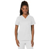 Cherokee Women's White Workwear Revolution V-Neck Top