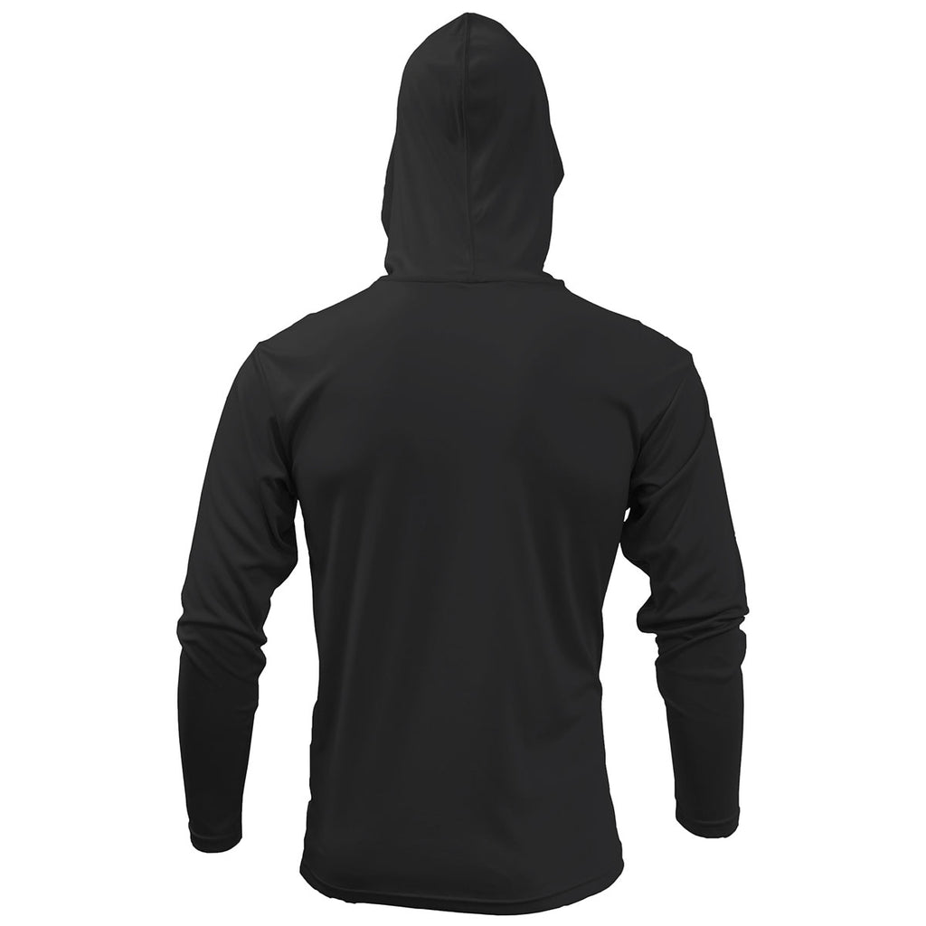 BAW Men's Black XtremeTek Long Sleeve Hood