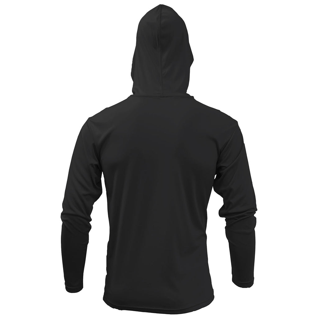 BAW Men's Black Xtreme-Tek Long Sleeve Hood