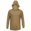 BAW Men's Military Brown Xtreme-Tek Long Sleeve Hood