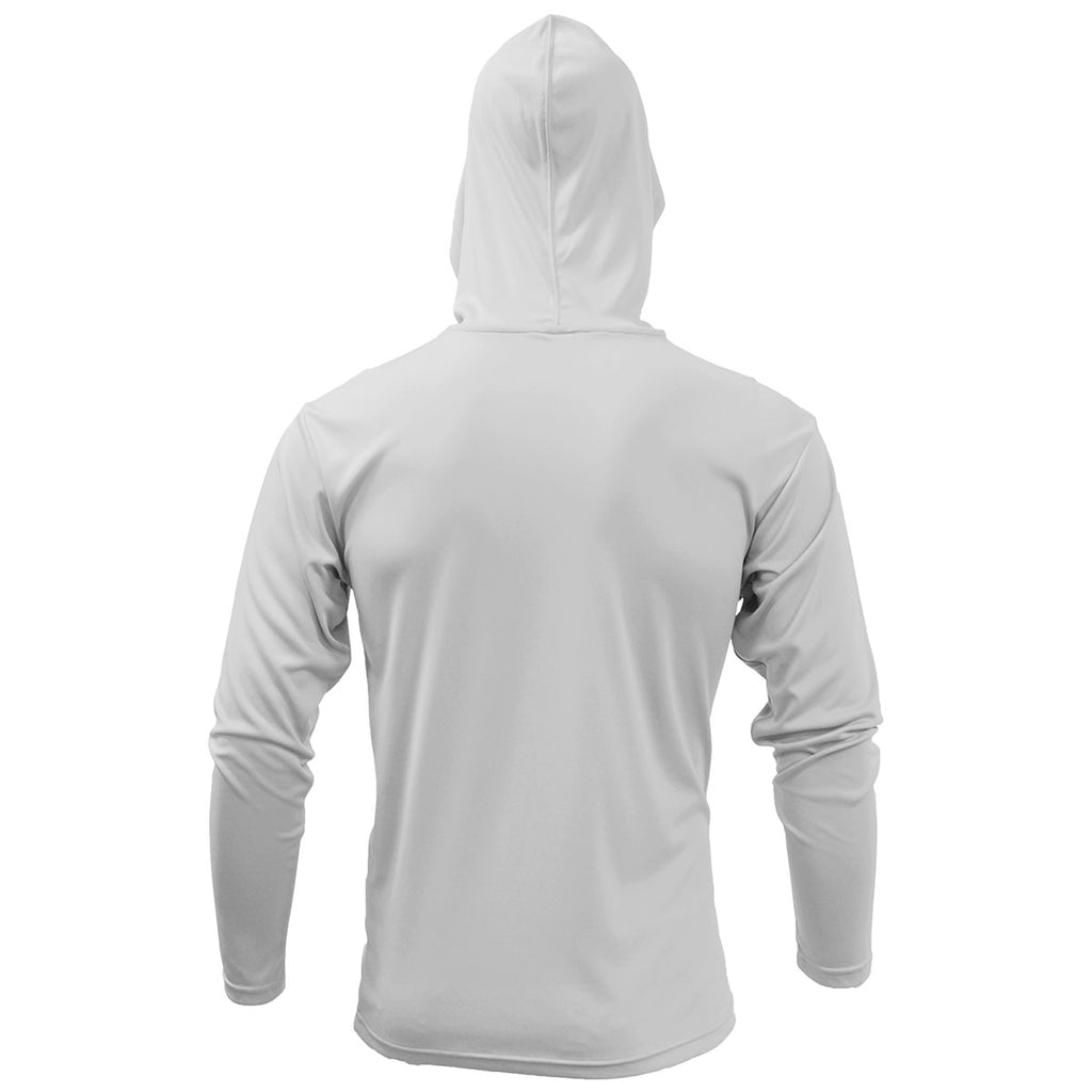 BAW Men's Silver XtremeTek Long Sleeve Hood