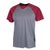 BAW Charcoal/Red Xtreme Tek Baseball Shirt