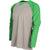 BAW Charcoal/Kelly Xtreme Tek Long Sleeve Baseball Shirt