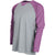 BAW Charcoal/Maroon Xtreme Tek Long Sleeve Baseball Shirt